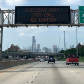 Chicago is also among the 18 cities where volunteers are mapping the urban heat island this summer. Officials set up five hubs for dispatching volunteers to collect heat data on July 28, 2023.